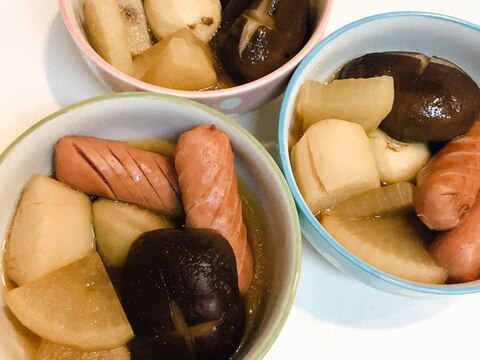 里芋と椎茸とウインナーの☆簡単煮物